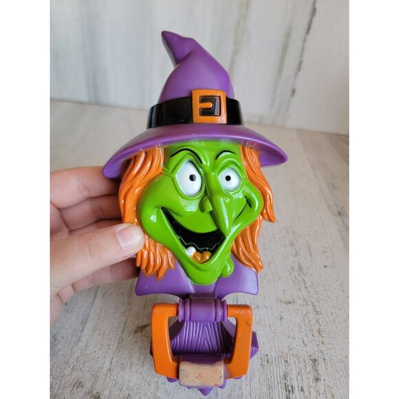 Vintage talking Halloween witch doorbell knocker home decor prop - Picture 3 of 8